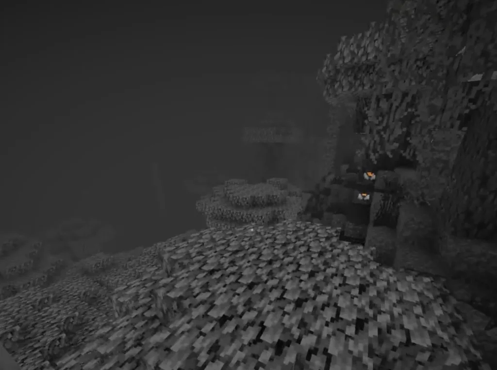 Бледный остров ночью · MineShield Wiki