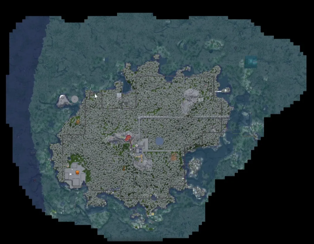 Бледный остров на карте · MineShield Wiki