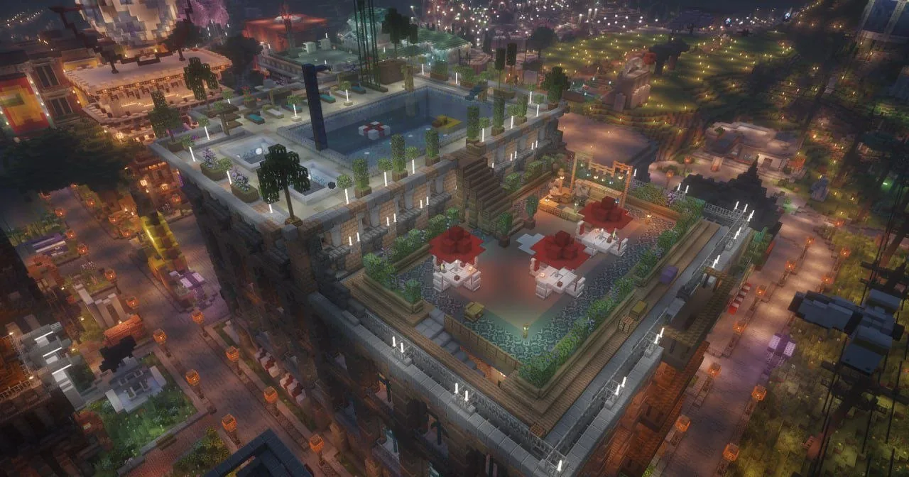 Торговый центр «Ямакаси» на спавне · MineShield Wiki